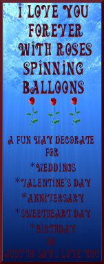I love you forever spinning balloons description