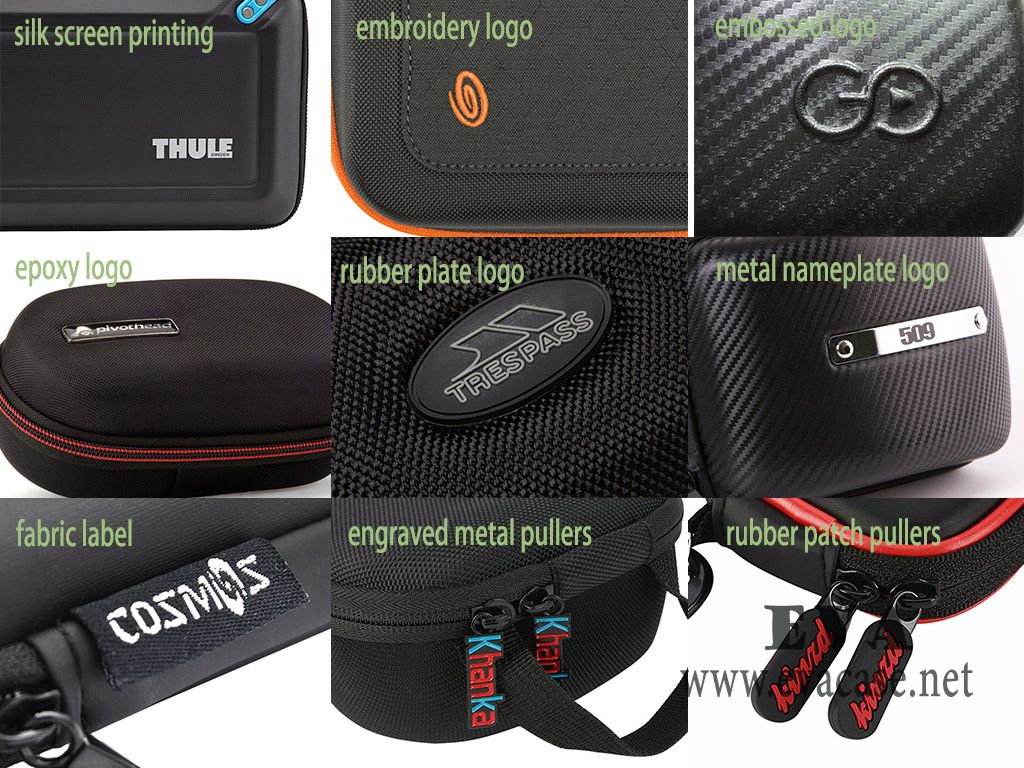 Common logo types for the Custom EVA Case