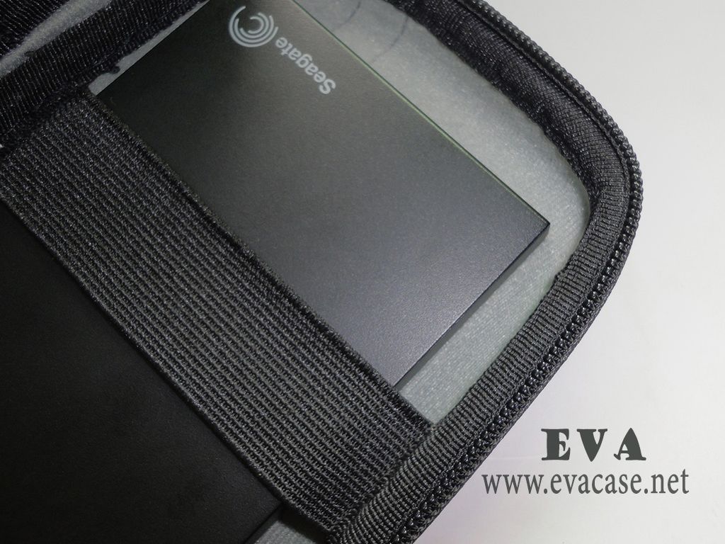 external hard disk drive pouch case with wide elastic band