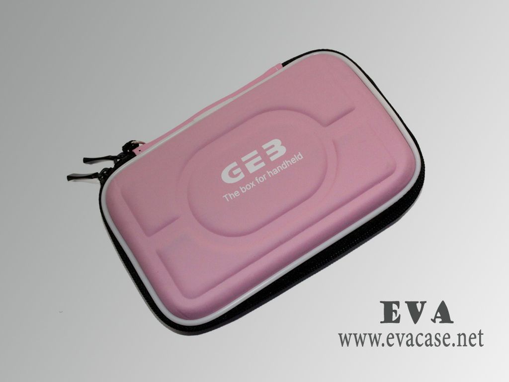 Portable EVA hard disk drive case coated with PU leather