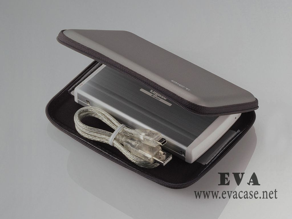 ELECOM Cheap EVA case for portable hard drive in dark grey