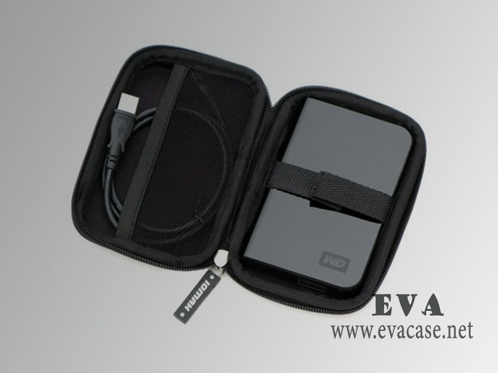 usb external EVA hard drive case inside view
