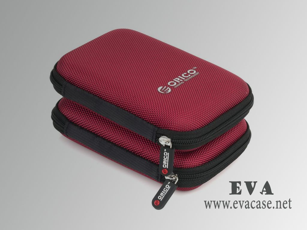 ORICO 2.5 external molded EVA hard drive case in black zipper