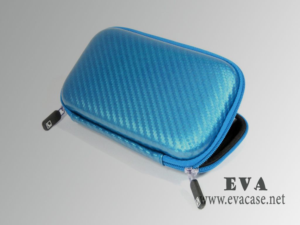 Rugged EVA 2.5 inch external hard drive case with carbon fiber
