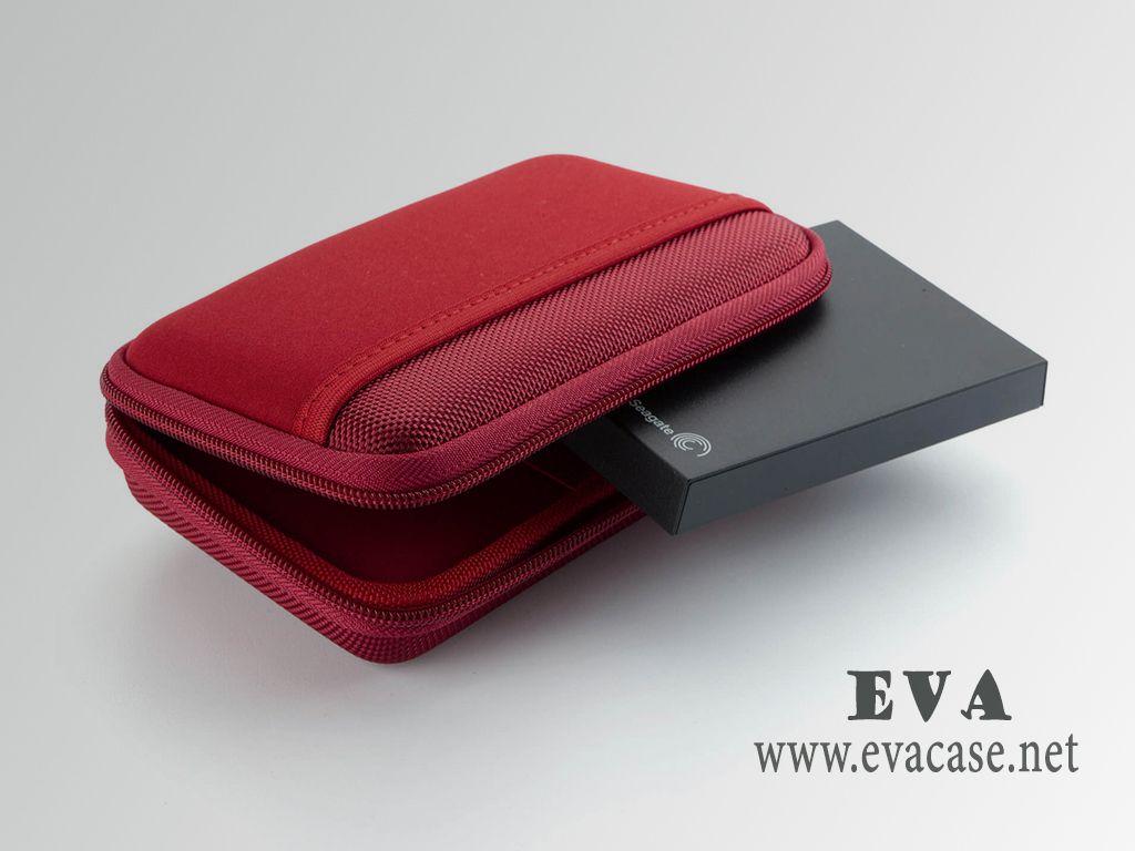 EVA hard drive case 2.5 for usb 3.0 in hot red