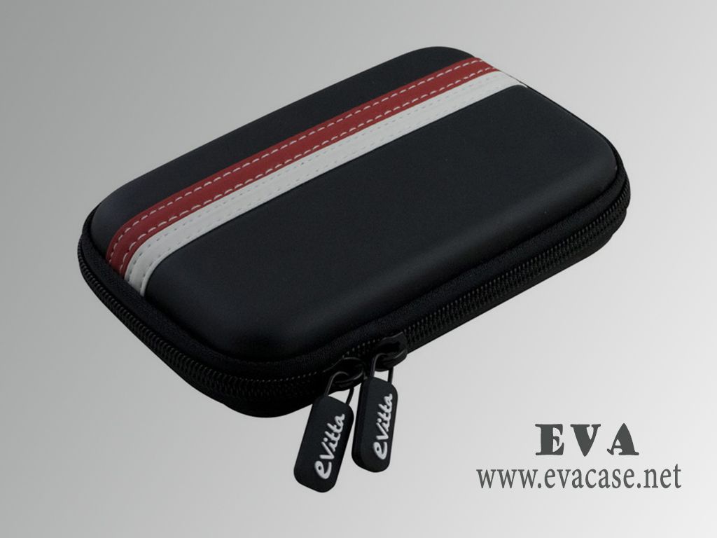 Molded EVA external hard drive case for laptop in black color