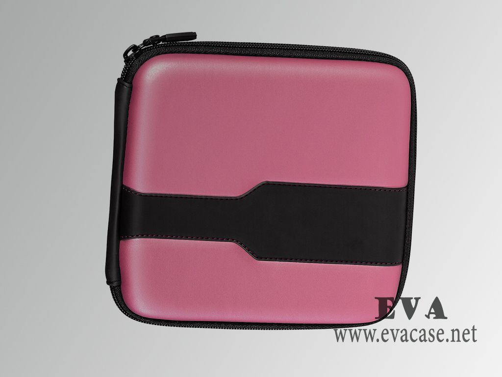 hard cd storage case for travel in pink color