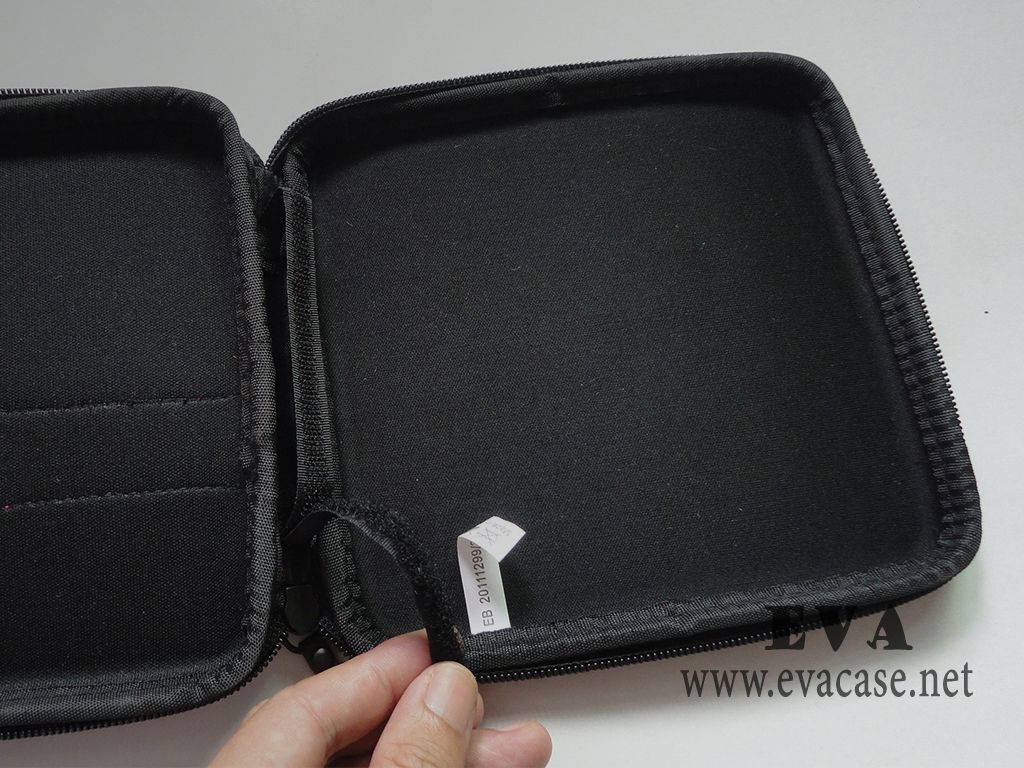 hard cd storage case with velcro fasten for cd sleeves