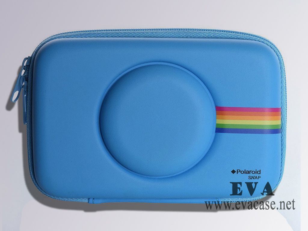 Hard Shell EVA polaroid camera snap case in blue