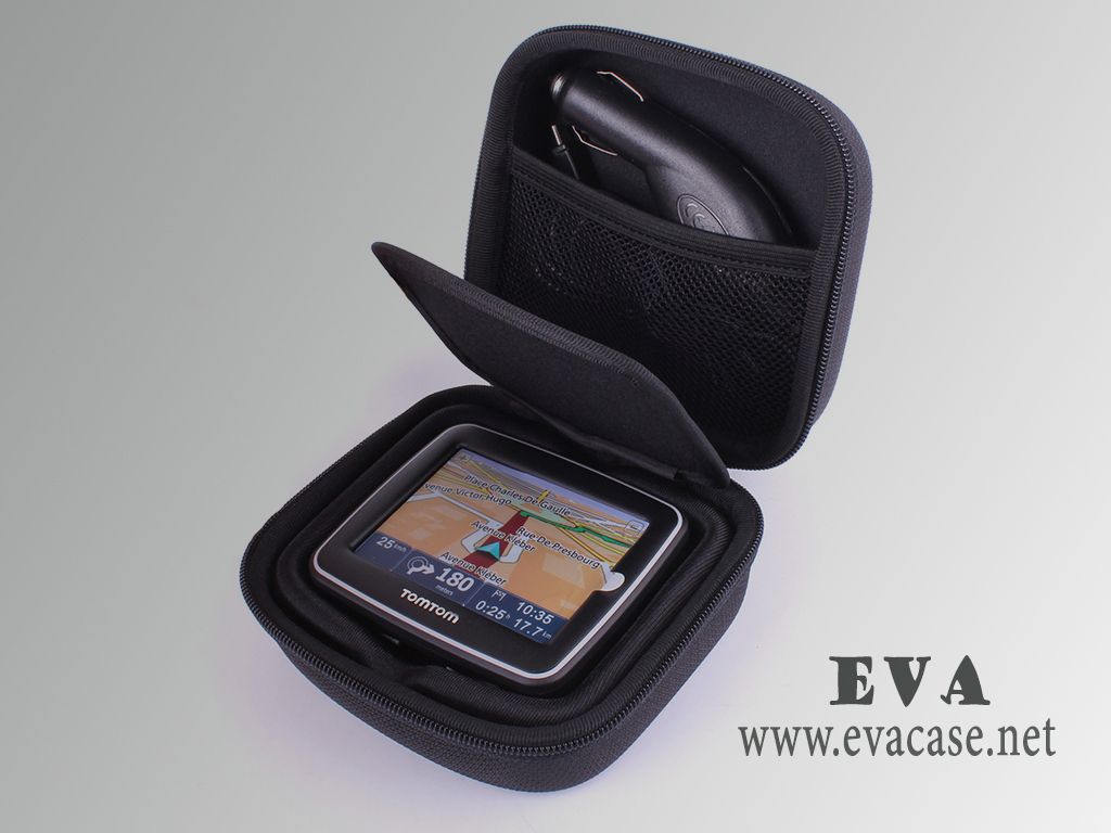 Molded hard shell EVA gps carry case with embossed logo