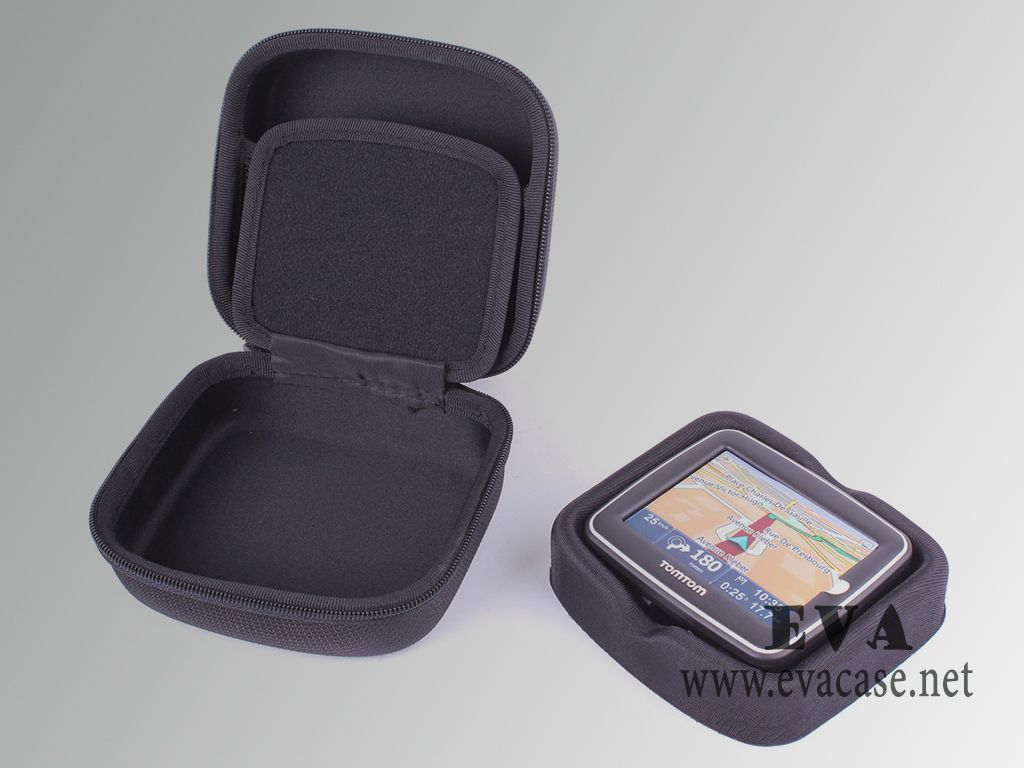 Molded hard shell EVA gps carry case with removable eva tray
