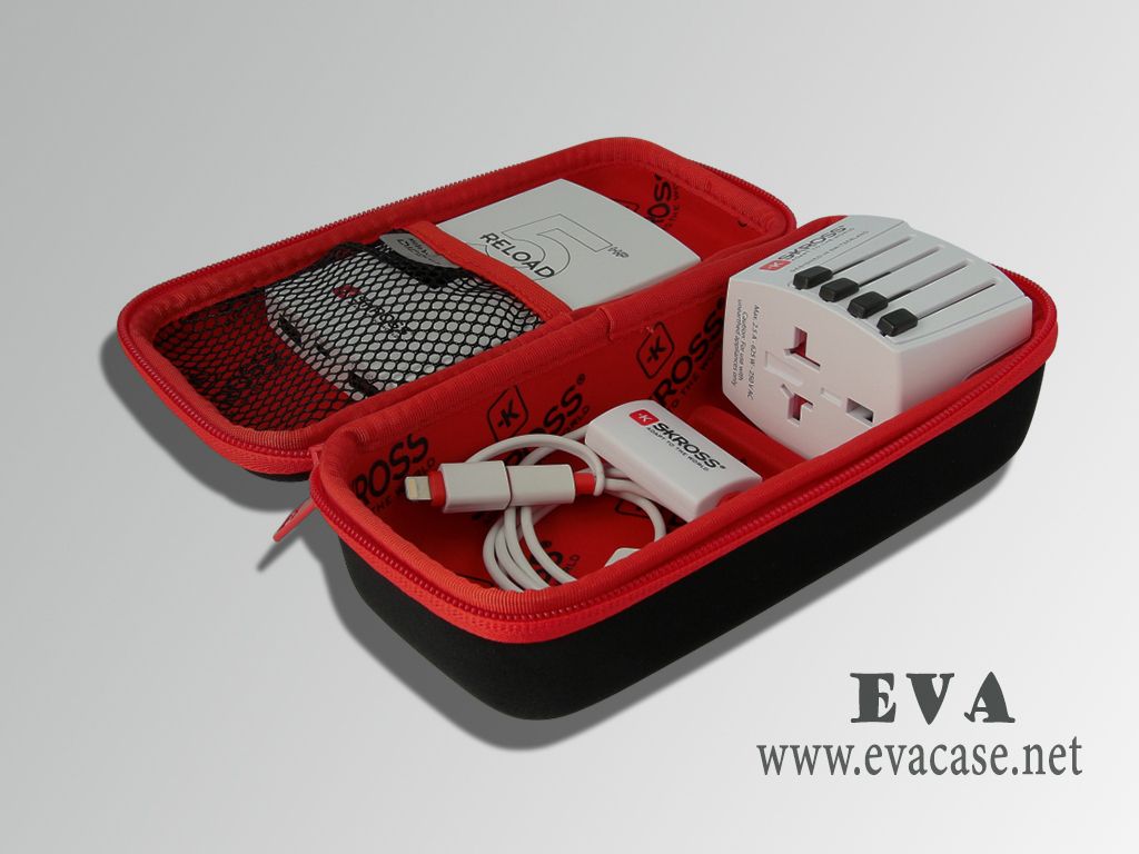 Molded medium soft EVA Portable External Charger Power case OEM