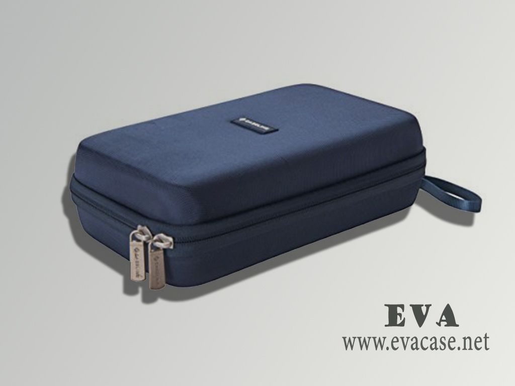Custom electronics accessories travel organizer Case Bag pouch in light blue