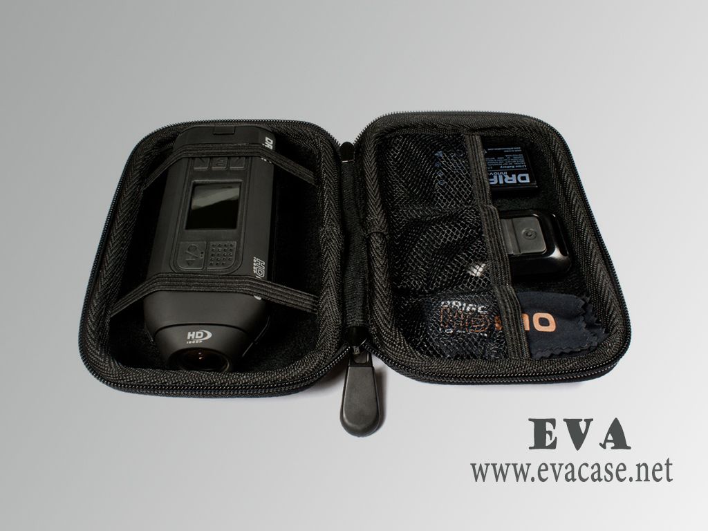 Drift hd action camera waterproof carry case inside view