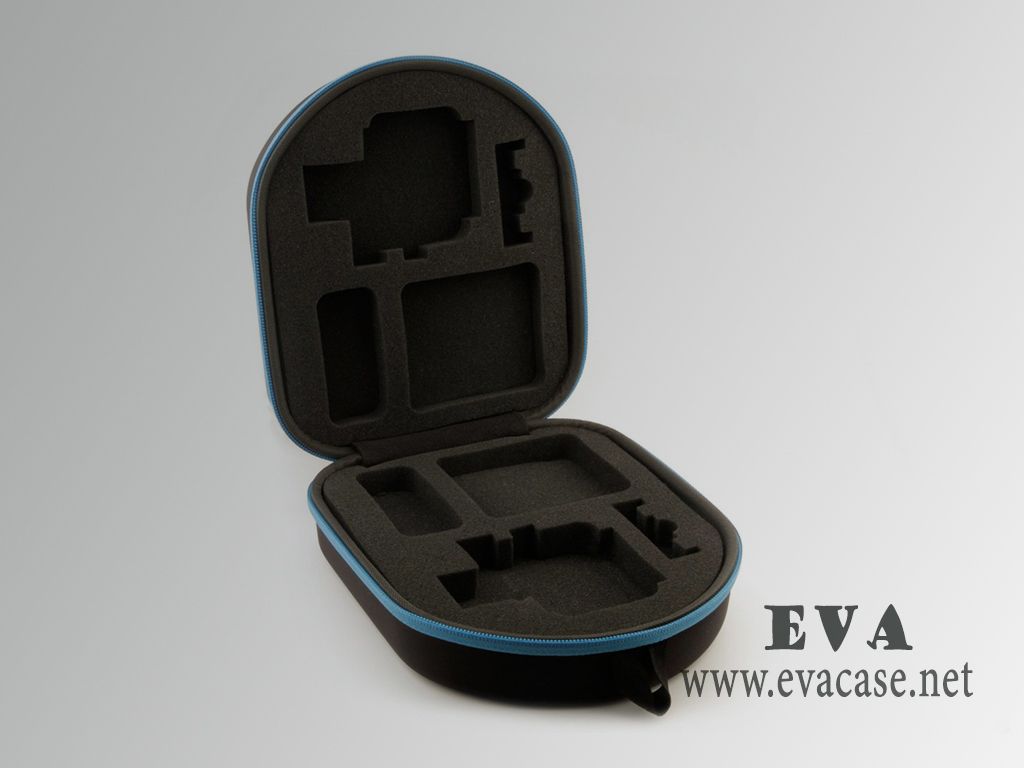 CarryPro black gopro 3 carry case inside with foam interior