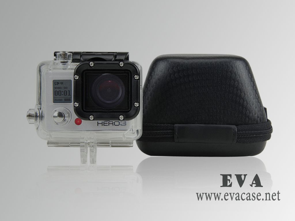 EVA Molded gopro 3 hard carry case compact design