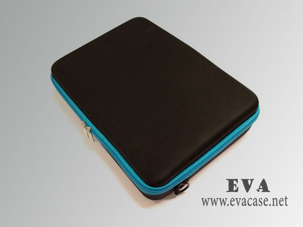 gopro 3 storage tasche case with light blue zipper