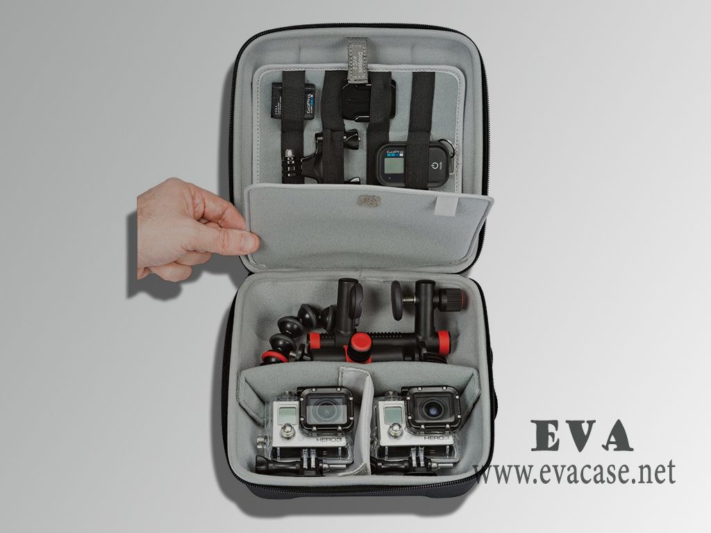 gopro 3 waterproof camera case with flexible elastic straps
