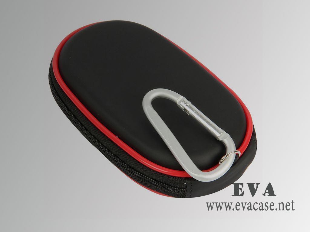 hard shell computer mice storage case with carabiner
