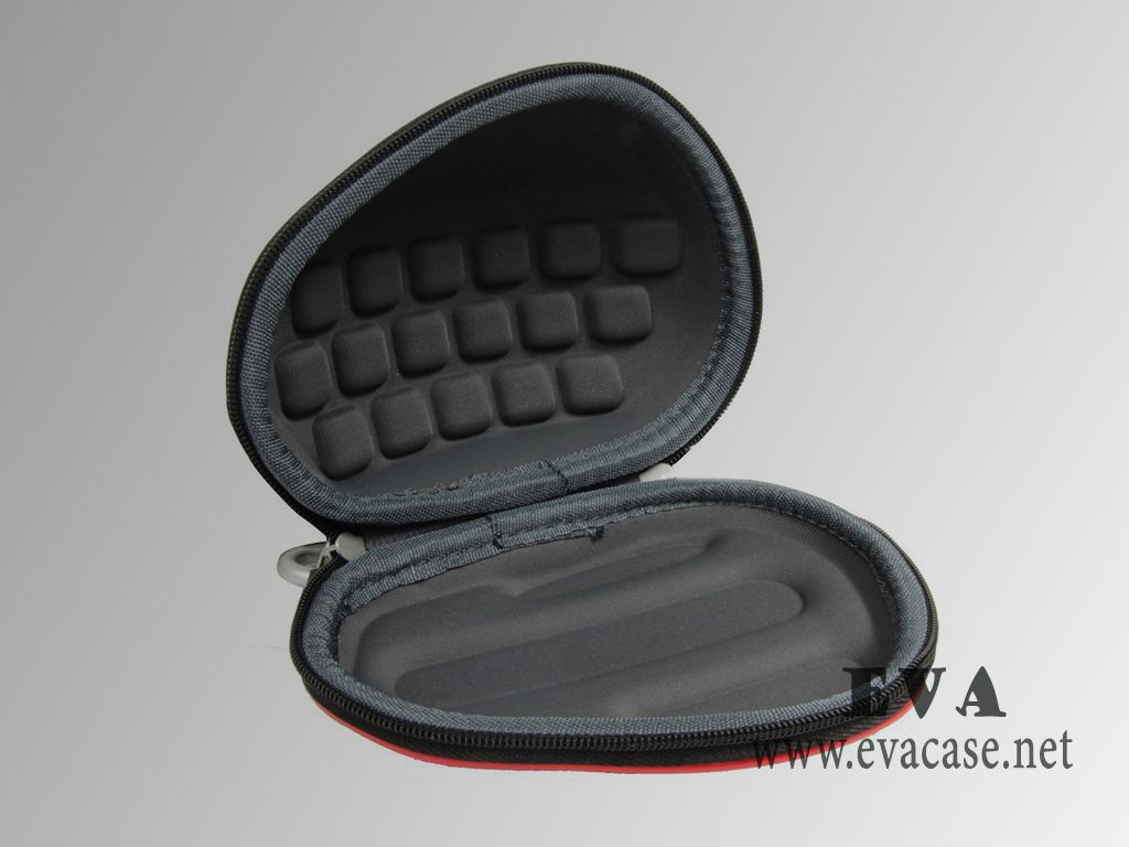 hard shell computer mice carrying case inside view