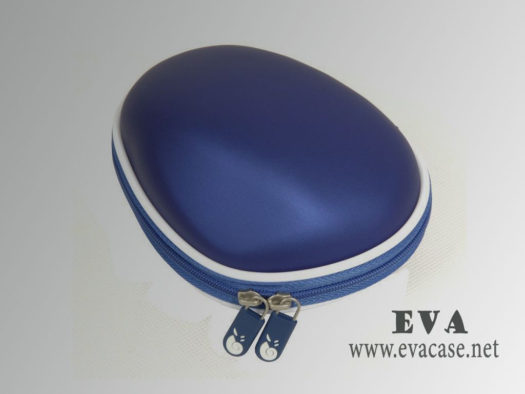 hard shell computer mice carrying case with rubber patch logo