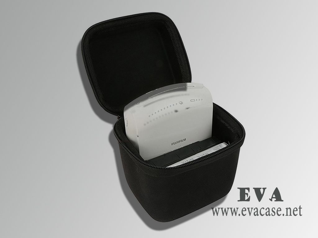 Hard shell EVA Smartphone Printer bag case storage pouch inside view