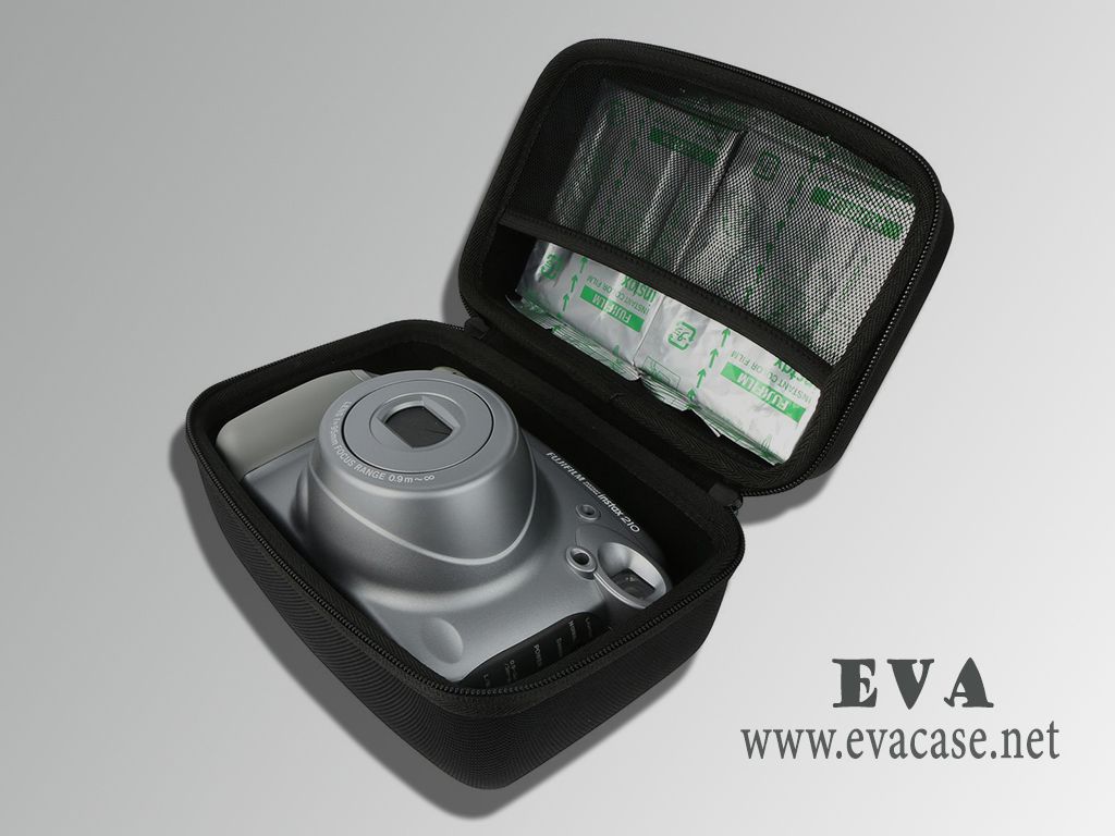 Shockproof EVA nylon Instant Film Camera travel bag case pouch inside view