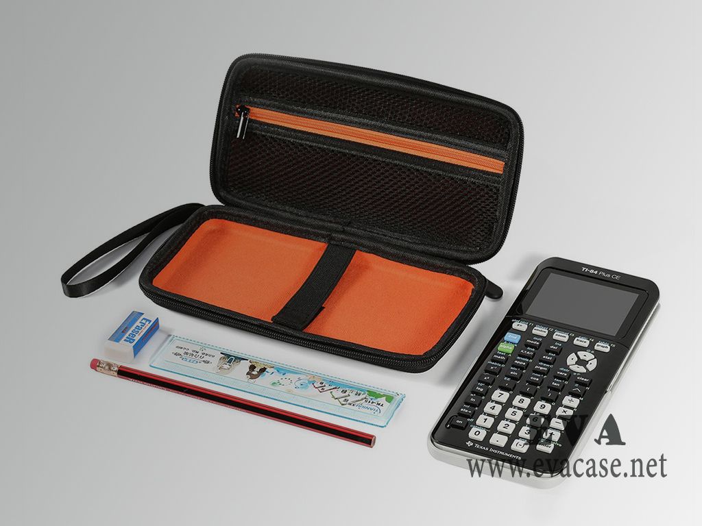Rigid EVA Graphics Calculator organizer pouch inside view