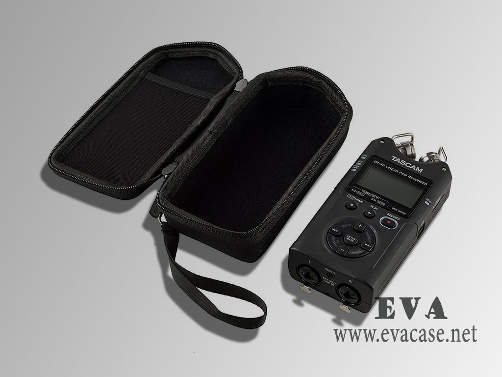 Molded Portable Digital Recorder hard case boxes in black