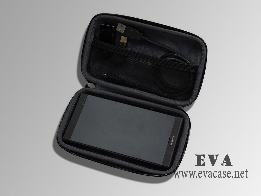 Molded EVA Portable HD Mobile Projector carrying case with nylon coated
