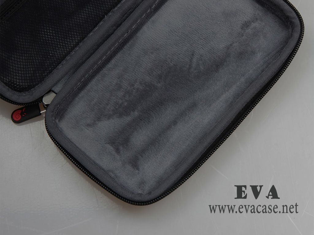 Molded EVA Portable HD Mobile Projector carrying case with mesh pocket inside