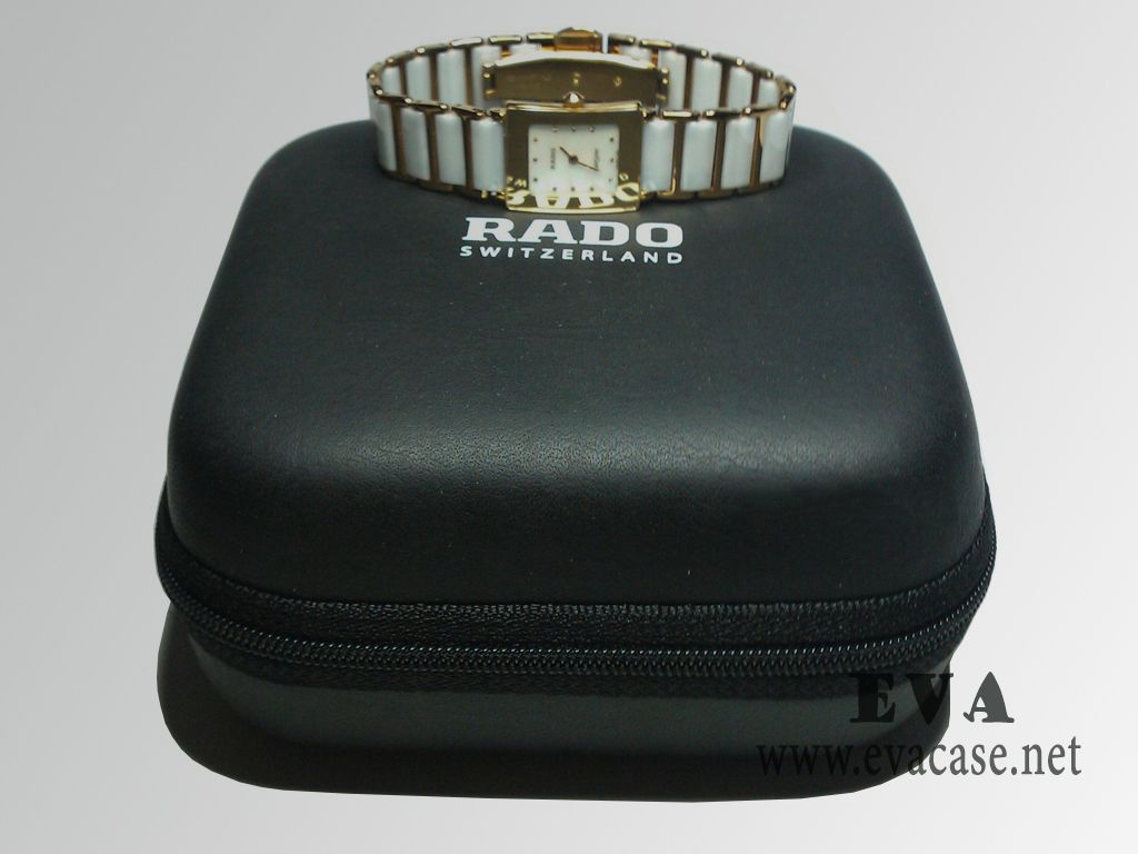 RADO EVA mens leather watch holder box for travel