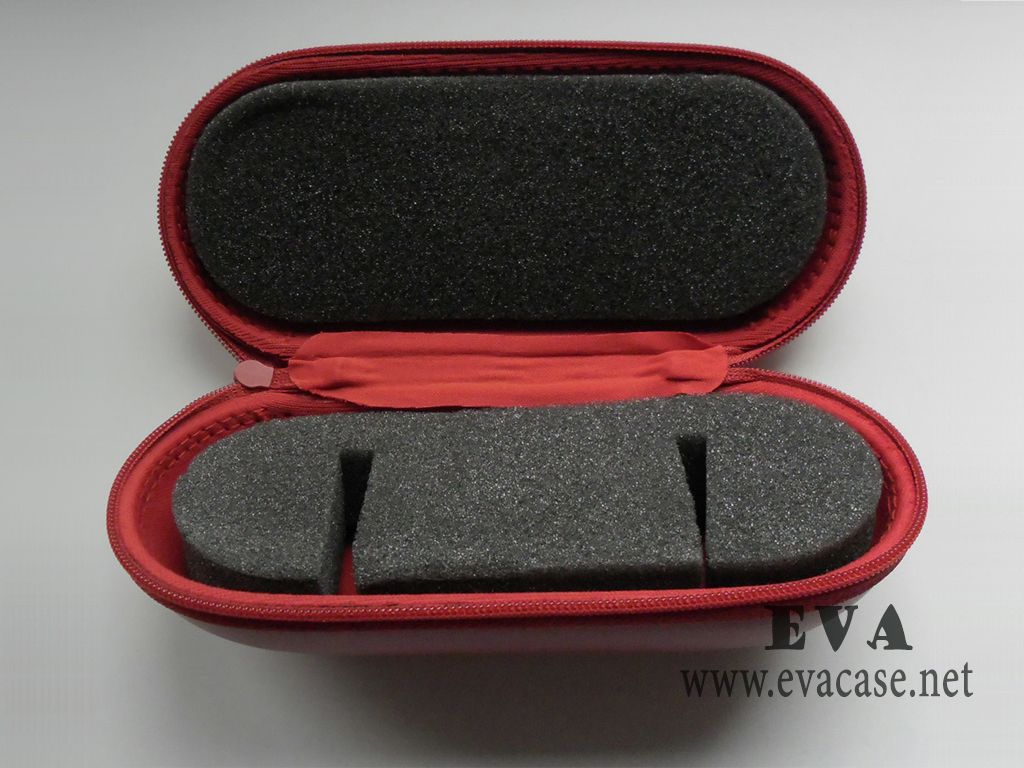 Hard shell EVA customized watch box case inside view