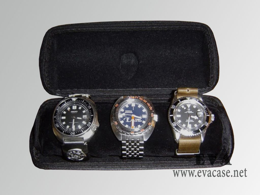 Nixon everson hard shell eva watch storage box for 3 watches