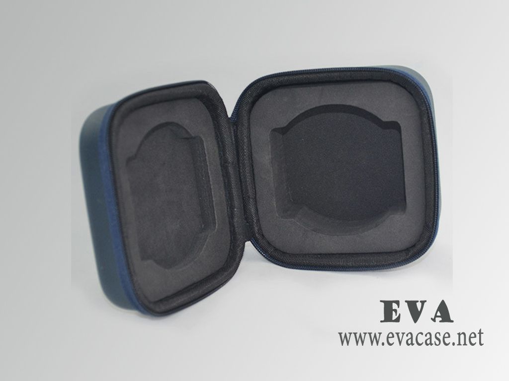 Thermal foamed EVA wrist watch travel leather case inside view