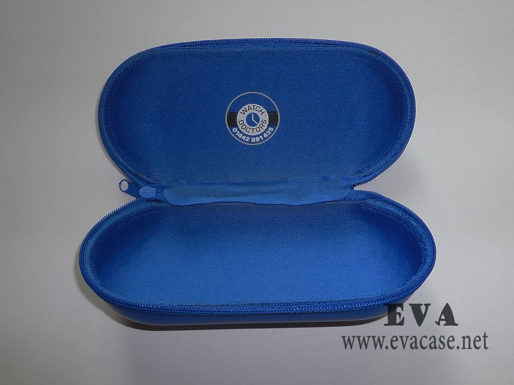 Promotion leather watch storage case for Watch Doctor with silk screen printing logo