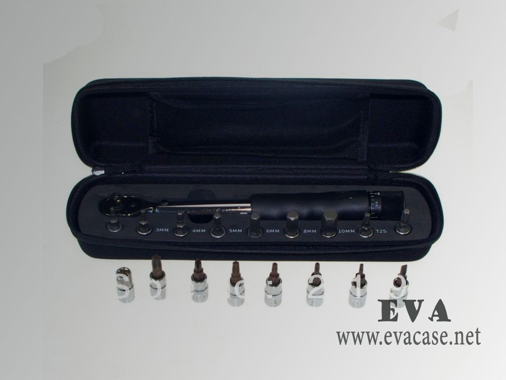 Hard Shell EVA digital torque wrench kit case inside view