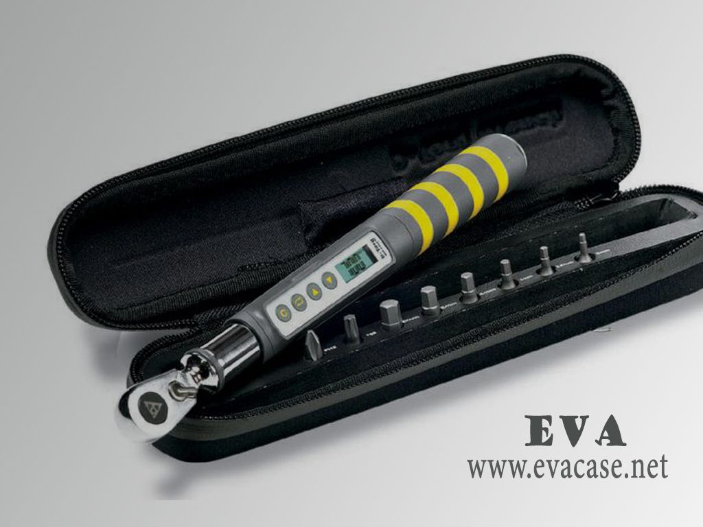 Hard Shell EVA digital torque wrench kit case with pre-cut foam interior