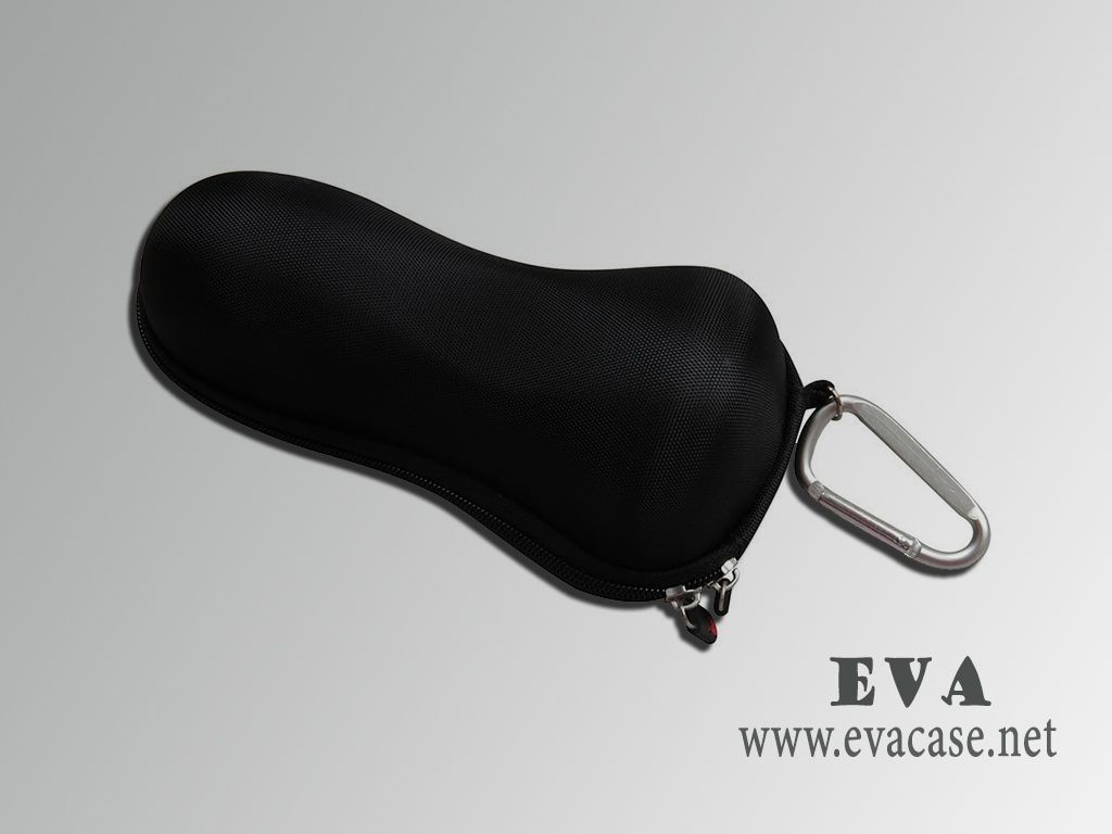 Hard Shell EVA Protective safety razor travel case with carabiner carrying