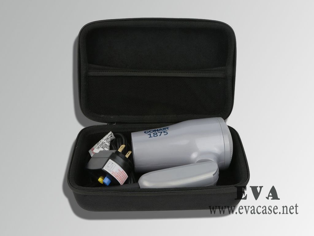 Universal hard shell EVA Hair Dryers Case inside view