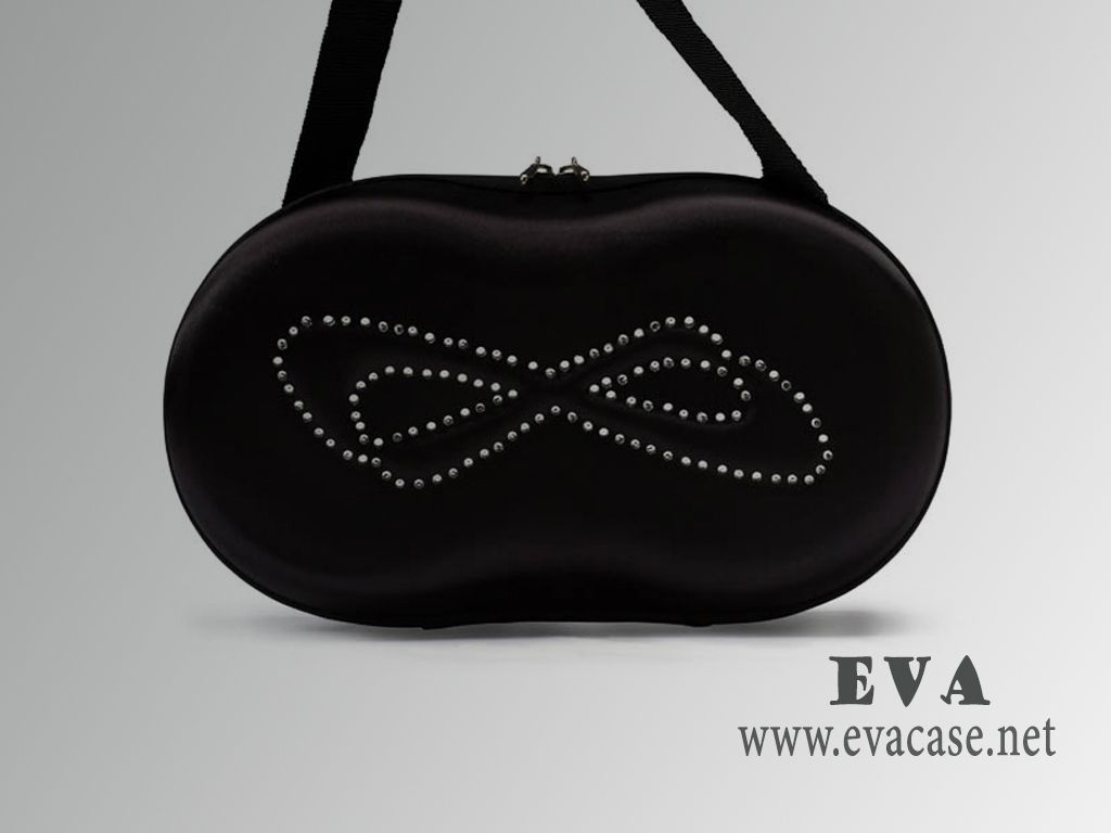 Nfinity hard shell EVA shoes travel case in black