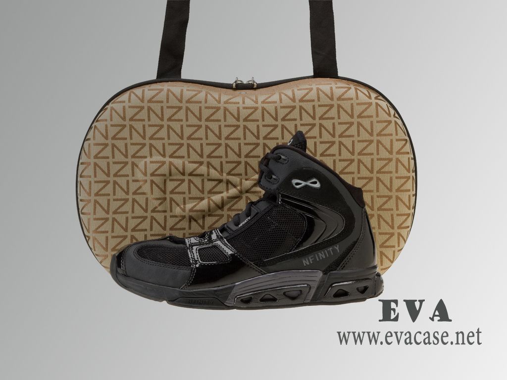 Nfinity hard shell EVA shoes travel case with full screen printing