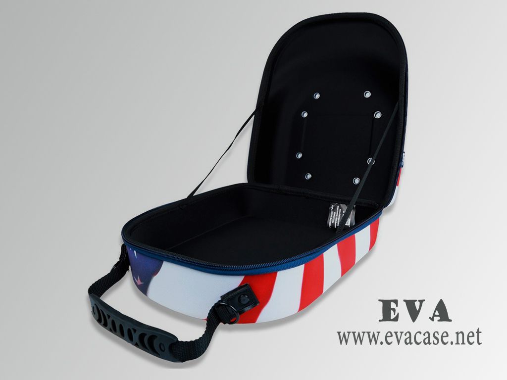 EVA baseball hat storage travel case zipper opened