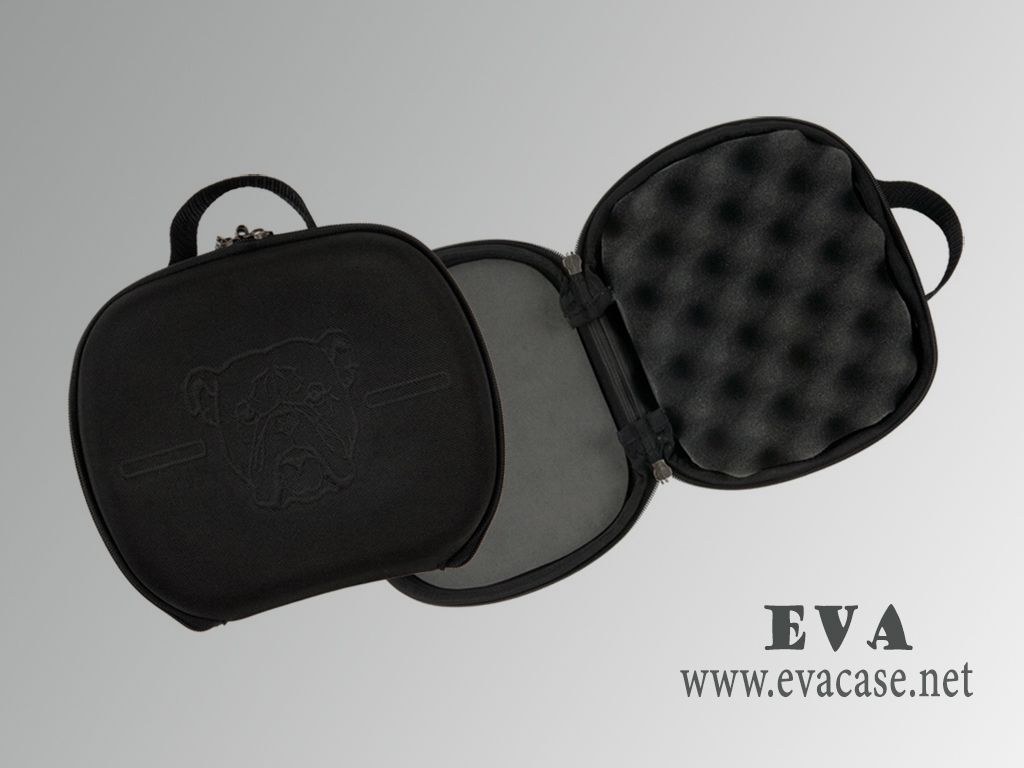 heat compression EVA handgun travel case in black