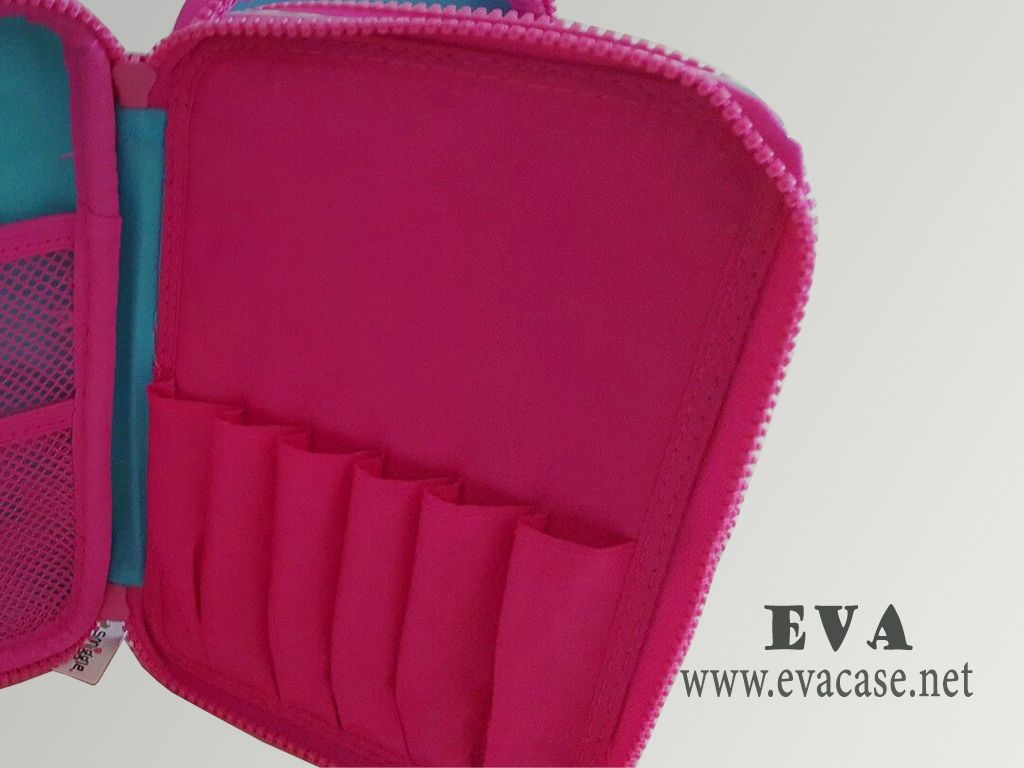Custom EVA pencil case box with pen slots