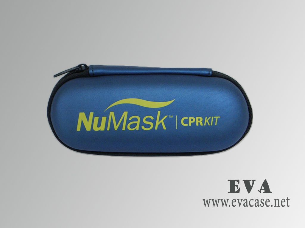 EVA Mask Device zippered storage carry case leather covering