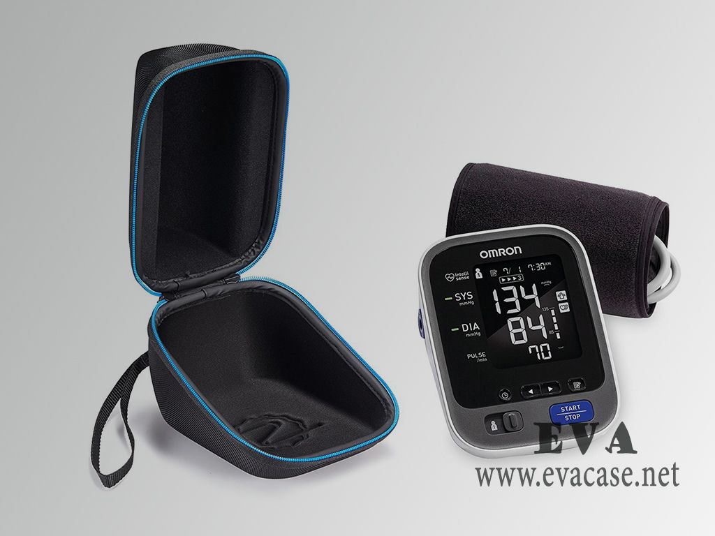 Arm Blood Pressure Monitor carrying case with zipper open