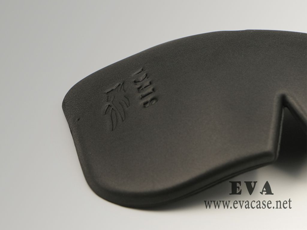 Polyethylene EVA foam knee pad insert with embossed logo