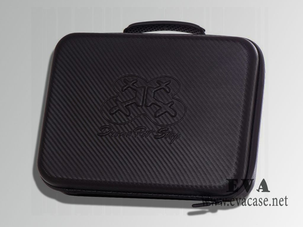 Durable Compact EVA drone travel case with carbon fibre coating