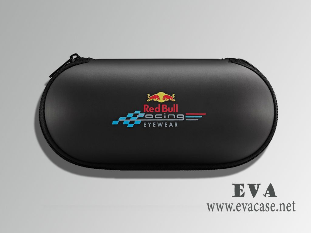 Red bull best racing EVA eyewear sunglasses case imprinted logo